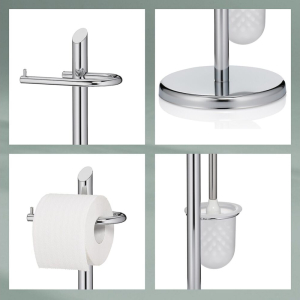 Ken toiletborstel en toiletrolhouder